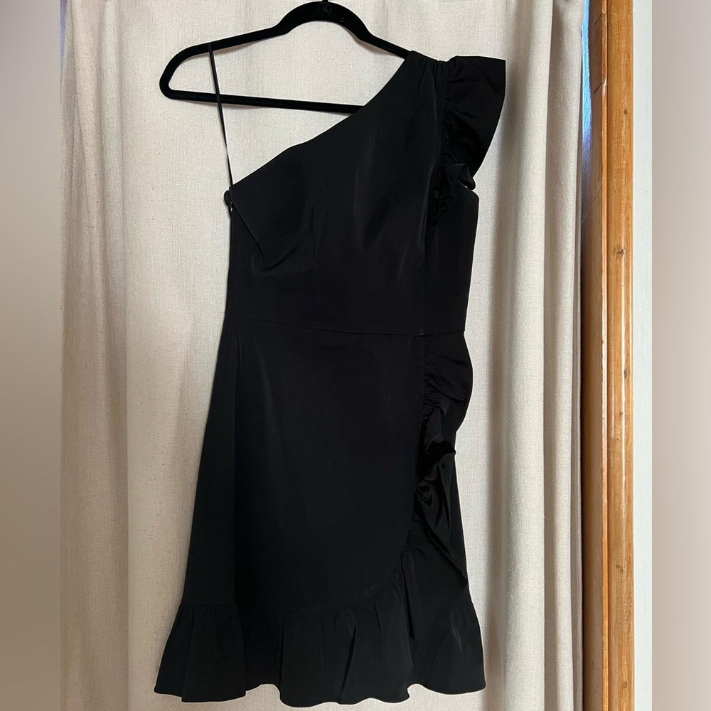 J.Crew one shoulder ruffle dress
